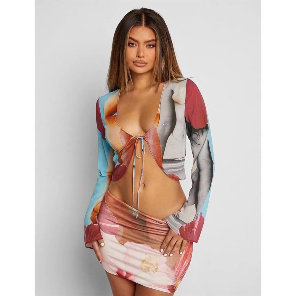 Tiger Mist Mini Skirt Matching Set